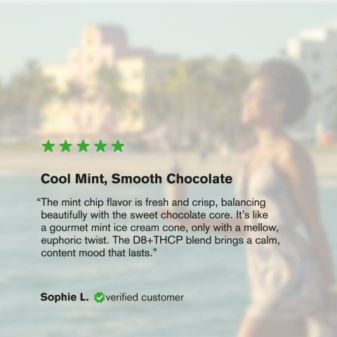 200mg Mint Chip Waffle Cones - D8 & THCP - Thumbnail 6