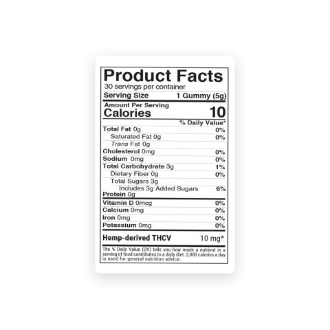 10mg THCV Gummies - Blueberry - Thumbnail 11