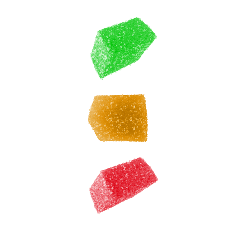 100mg D8 & THCP Gummies - Fruity Mix - 2