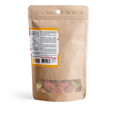 100mg Delta 8 Gummies - Peach Sour Rings - Thumbnail 11