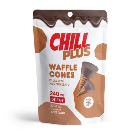 20mg Milk Chocolate Waffle Cones - Delta 9 - Thumbnail 3