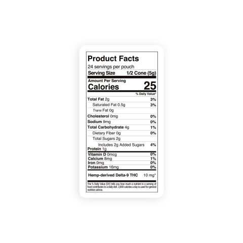 20mg Milk Chocolate Waffle Cones - Delta 9 - Thumbnail 9