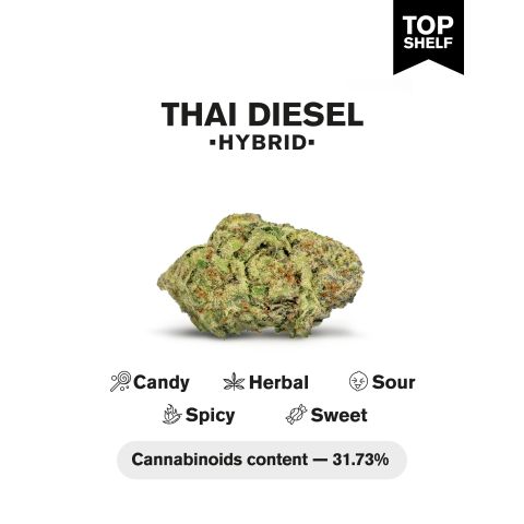 Thai Diesel Flower - THCA - Hybrid - Thumbnail 3