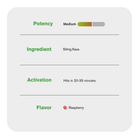 50mg Kava Nano Tablets - Raspberry - Chill Plus - Thumbnail 6