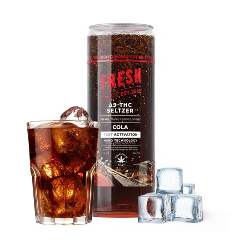 100mg Cola THC Seltzer - D9 Nano - Fresh - Thumbnail 2