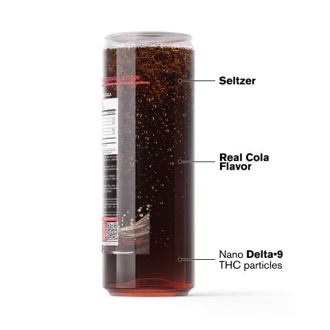 100mg Cola THC Seltzer - D9 Nano - Fresh - Thumbnail 3