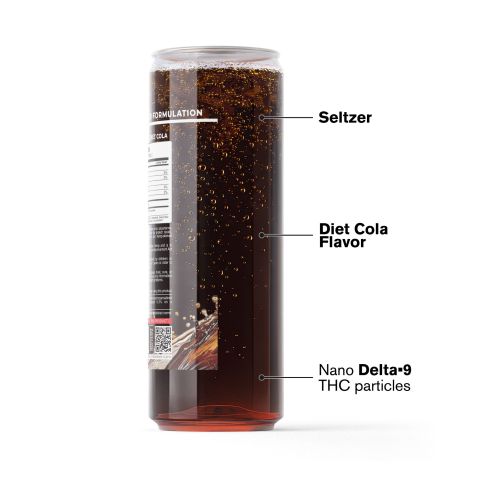 100mg Diet Cola THC Seltzer - D9 Nano - Fresh - Thumbnail 3