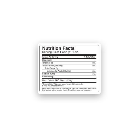 100mg Diet Cola THC Seltzer - D9 Nano - Fresh - Thumbnail 8