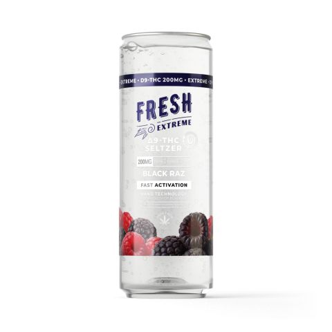 200mg Black Raz THC Seltzer - D9 Nano - Fresh - Thumbnail 1