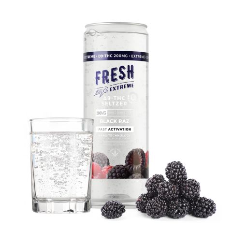 200mg Black Raz THC Seltzer - D9 Nano - Fresh - Thumbnail 2