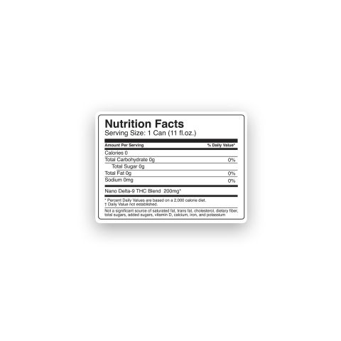 200mg Black Raz THC Seltzer - D9 Nano - Fresh - Thumbnail 8