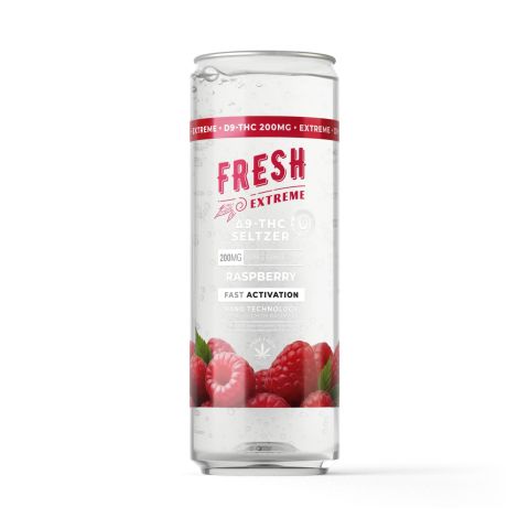 200mg Raspberry THC Seltzer - D9 Nano - Fresh - Thumbnail 1