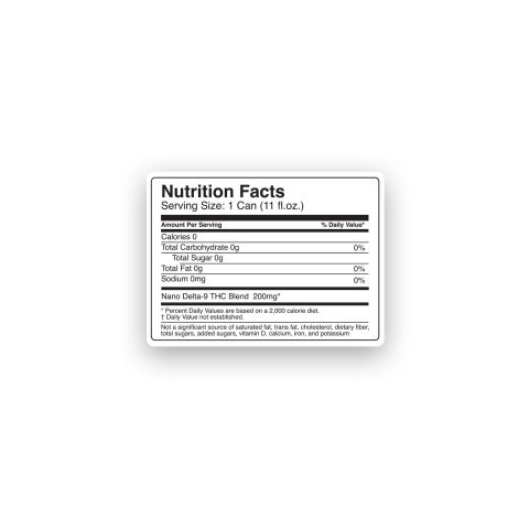 200mg Raspberry THC Seltzer - D9 Nano - Fresh - Thumbnail 8