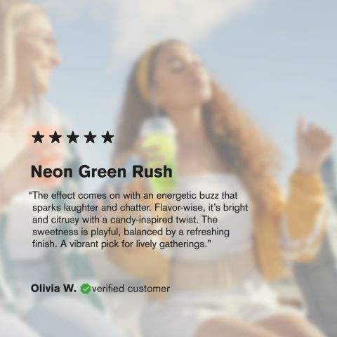 200mg Neon Green THC Seltzer - D9 Nano - Fresh - Thumbnail 6