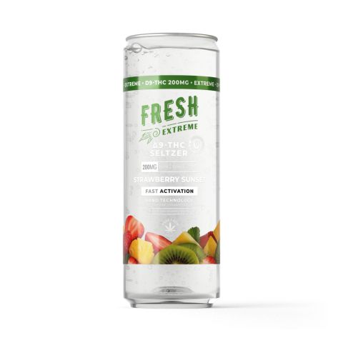 200mg Strawberry Sunset THC Seltzer - D9 Nano - Fresh - Thumbnail 1