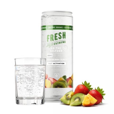 200mg Strawberry Sunset THC Seltzer - D9 Nano - Fresh - Thumbnail 2