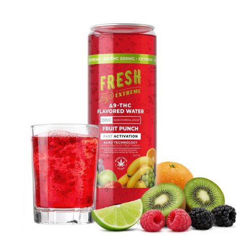 200mg Fruit Punch THC Water - D9 Nano - Fresh - Thumbnail 2