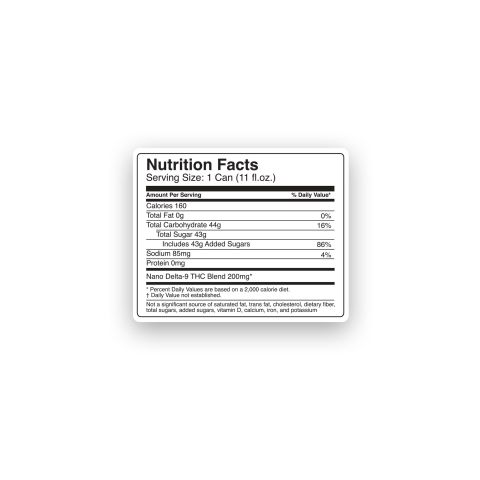 200mg Root Beer THC Seltzer - D9 Nano - Fresh - Thumbnail 8
