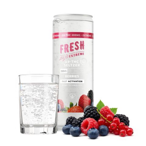 200mg Berries THC Seltzer - D9 Nano - Fresh - Thumbnail 2
