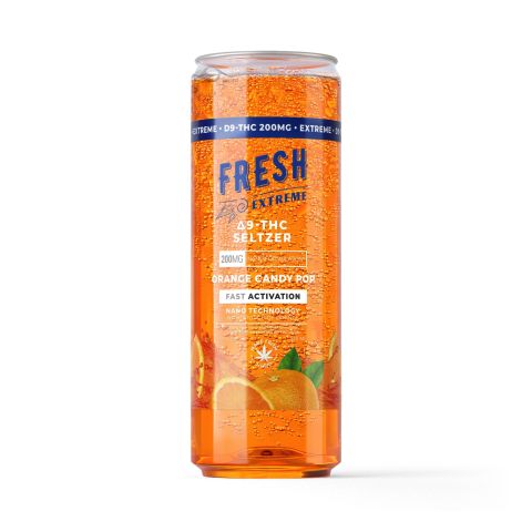 200mg Orange Candy Pop THC Seltzer - Delta 9 Nano - Fresh - Thumbnail 1