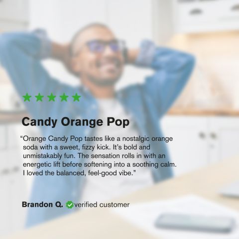 100mg Orange Candy Pop THC Seltzer - D9 Nano - Fresh - Thumbnail 6