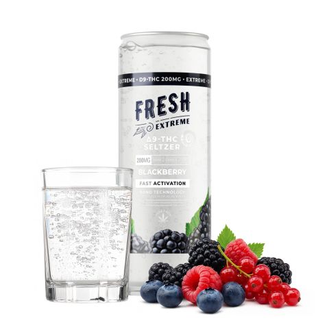 200mg Blackberry THC Seltzer - D9 Nano - Fresh - Thumbnail 2