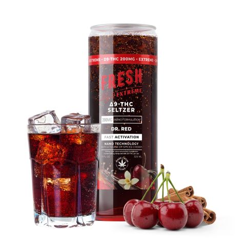 200mg Dr.Red THC Seltzer - D9 Nano - Fresh - Thumbnail 2