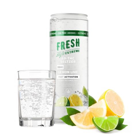 200mg Lemon Lime THC Seltzer - D9 Nano - Fresh - Thumbnail 2