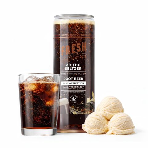 100mg Root Beer THC Seltzer - D9 Nano - Fresh - Thumbnail 2