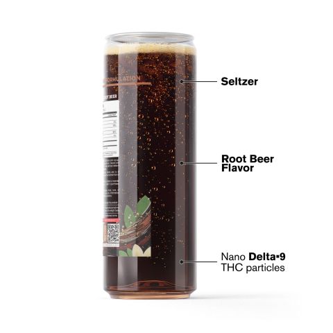 100mg Root Beer THC Seltzer - D9 Nano - Fresh - Thumbnail 3