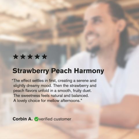 200mg Strawberry & Peach THC Seltzer - Delta 9 Nano - Fresh - Thumbnail 6