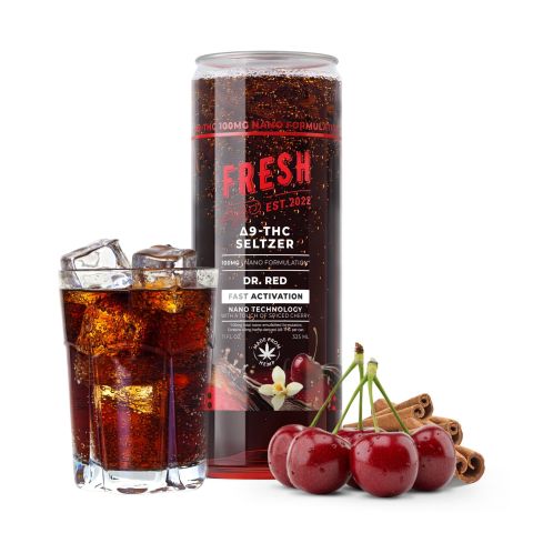 100mg Dr.Red THC Seltzer - D9 Nano - Fresh - Thumbnail 2