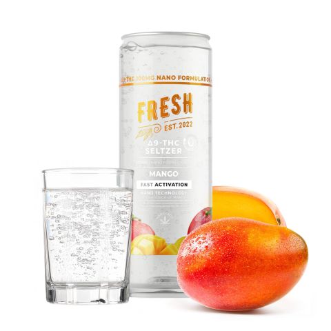 100mg Mango THC Seltzer - D9 Nano - Fresh - Thumbnail 2