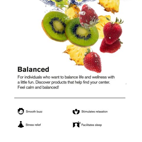 100mg Strawberry Sunset THC Seltzer - D9 Nano - Fresh - Thumbnail 4