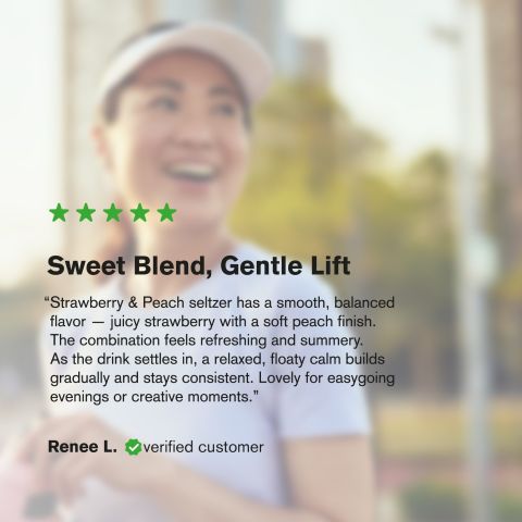 100mg Strawberry & Peach THC Seltzer - D9 Nano - Fresh - Thumbnail 6