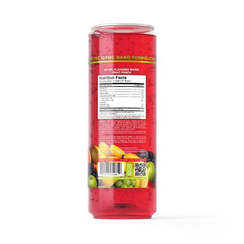 100mg Fruit Punch THC Water - D9 Nano - Fresh - Thumbnail 7