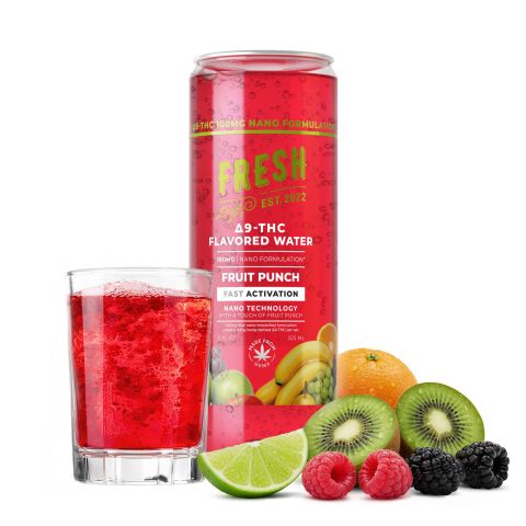 D9 Nano Fruit Punch THC Water - 100mg - Fresh - Thumbnail 2