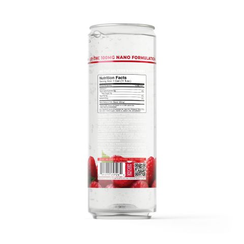 100mg Raspberry THC Seltzer - D9 Nano - Fresh - Thumbnail 7