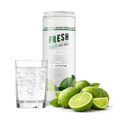 100mg Lime THC Seltzer - D9 Nano - Fresh - Thumbnail 2