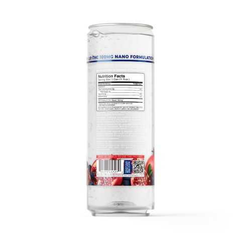 100mg Blueberry & Pomegranate THC Seltzer - D9 Nano - Fresh - Thumbnail 7