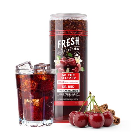 300mg Dr.Red THC Seltzer - D8 Nano - Fresh - Thumbnail 2
