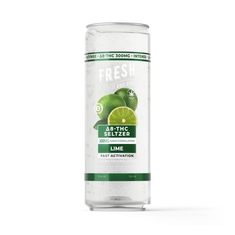 300mg Lime THC Seltzer - D8 Nano - Fresh - Thumbnail 1