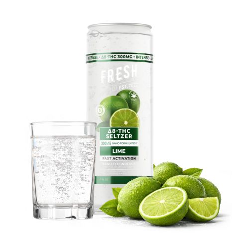 300mg Lime THC Seltzer - D8 Nano - Fresh - Thumbnail 2
