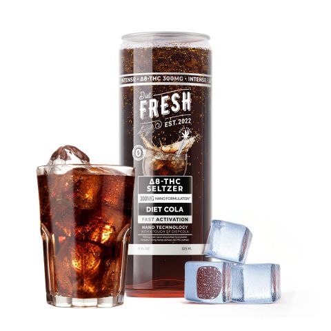 300mg Diet Cola THC Seltzer - D8 Nano - Fresh - Thumbnail 2
