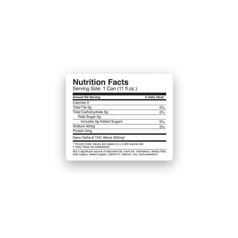 300mg Diet Cola THC Seltzer - D8 Nano - Fresh - Thumbnail 8