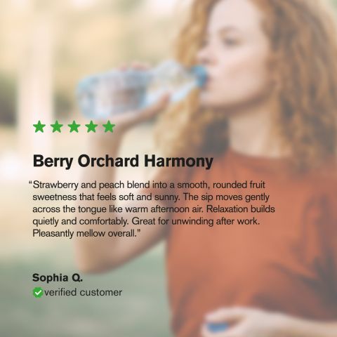 300mg Strawberry & Peach THC Seltzer - D8 Nano - Fresh - Thumbnail 6