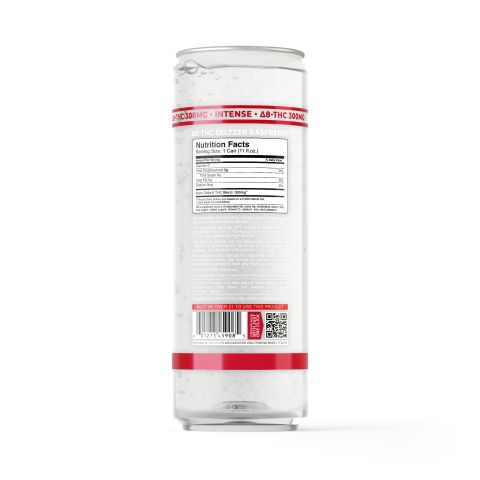 300mg Raspberry THC Seltzer - D8 Nano - Fresh - Thumbnail 7