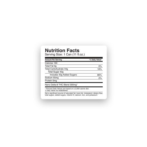300mg Orange Candy Pop THC Seltzer - D8 Nano - Fresh - Thumbnail 8