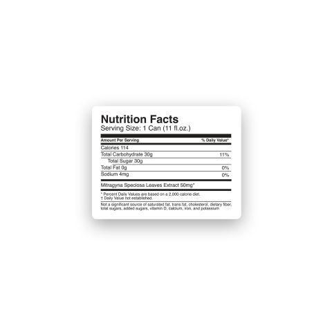 50mg Mitragynine, Nano, Kratom Iced Tea - Raspberry - Fresh - Thumbnail 8