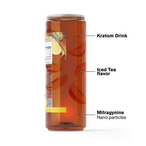 50mg Mitragynine & Kratom Nano Iced Tea - Lemon - Fresh - Thumbnail 3